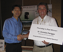 I-Pad Winner - Dr. Christian Parigger